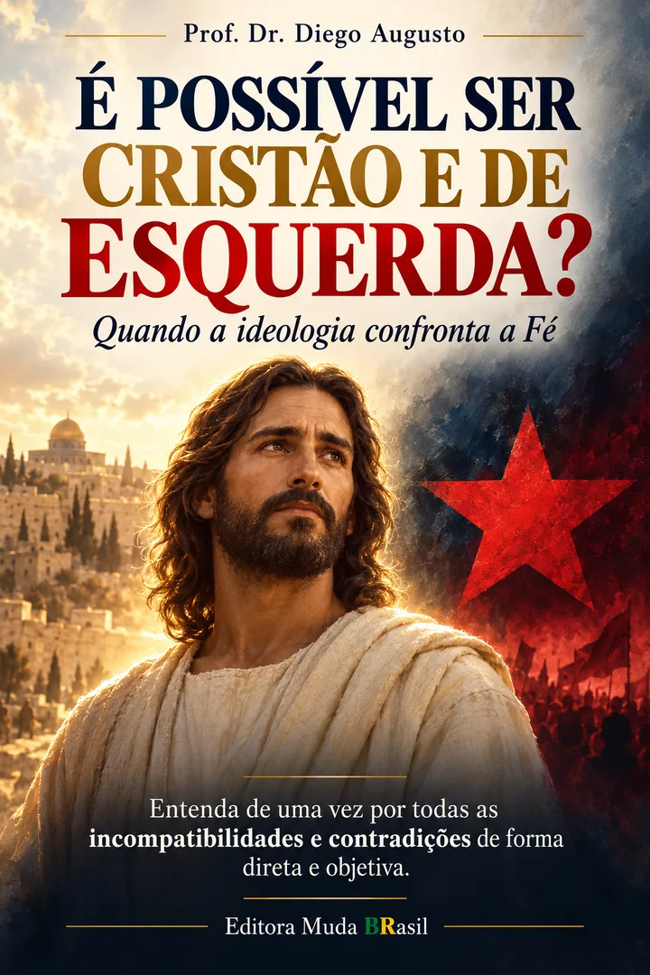 Capa do Livro Digital É Possível Ser Cristão e de Esquerda?, do Prof. Dr. Diego Augusto